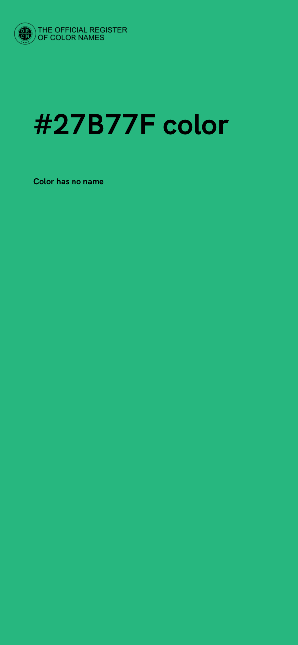 #27B77F color image