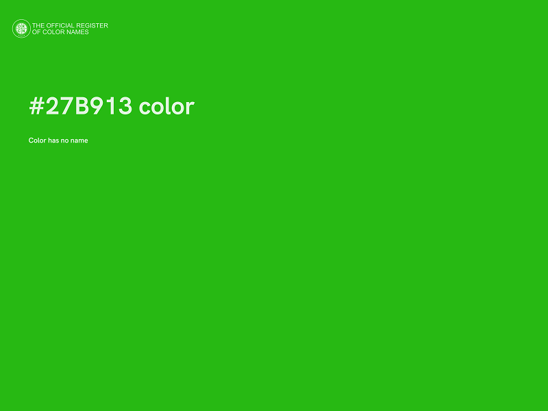 #27B913 color image