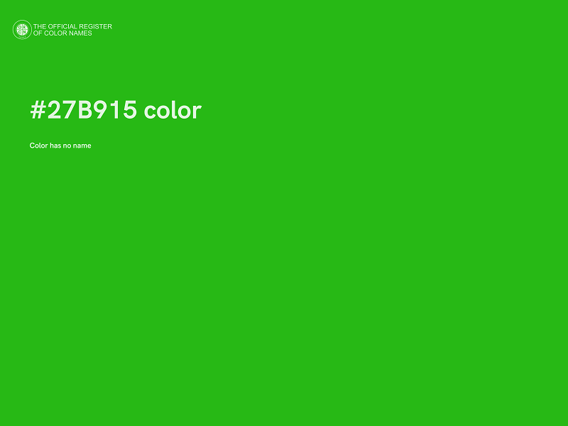 #27B915 color image