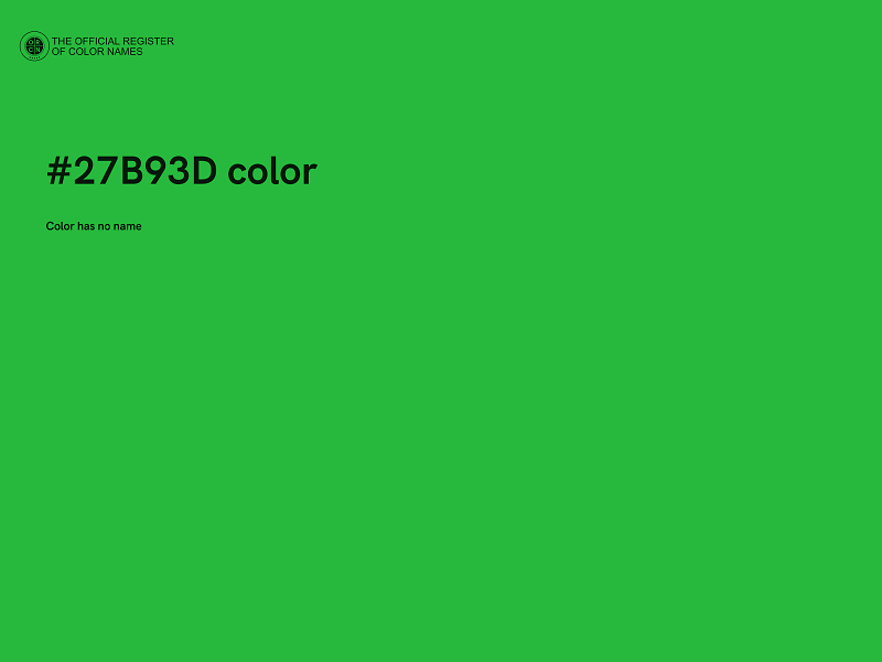 #27B93D color image