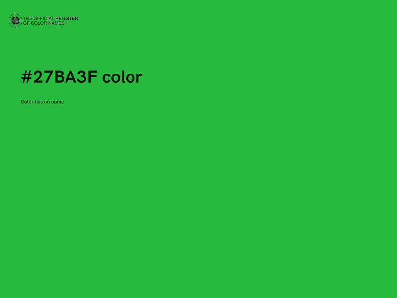 #27BA3F color image