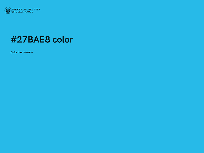 #27BAE8 color image