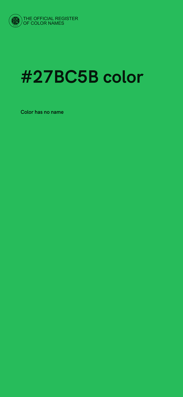 #27BC5B color image