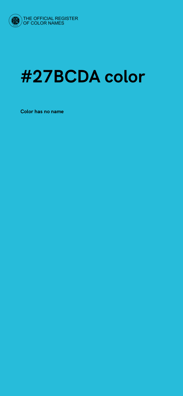 #27BCDA color image