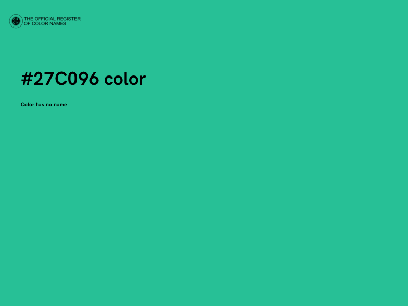 #27C096 color image