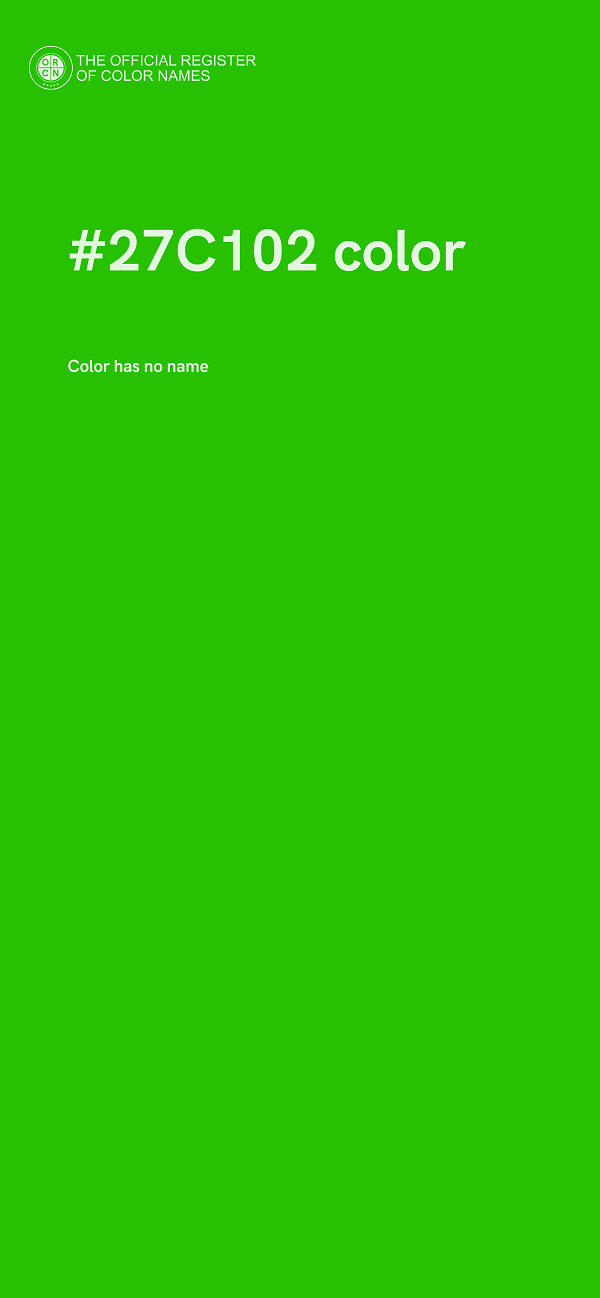#27C102 color image