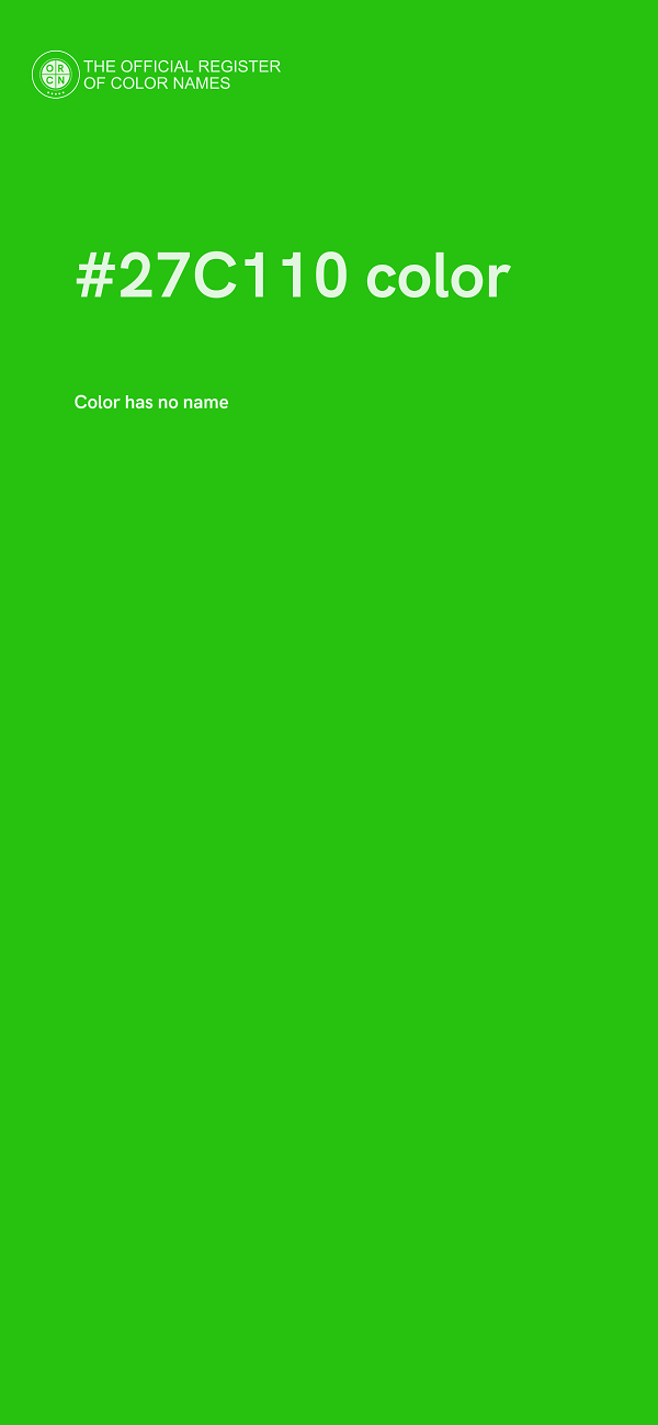 #27C110 color image