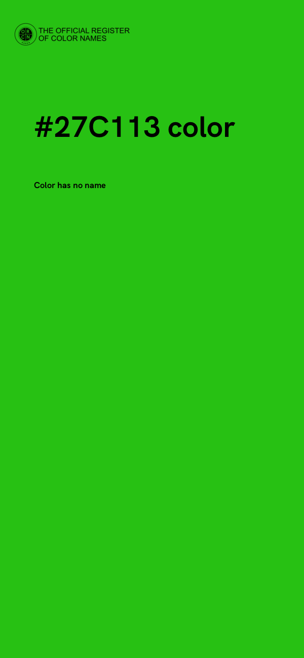 #27C113 color image