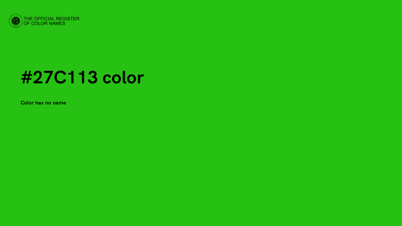 #27C113 color image
