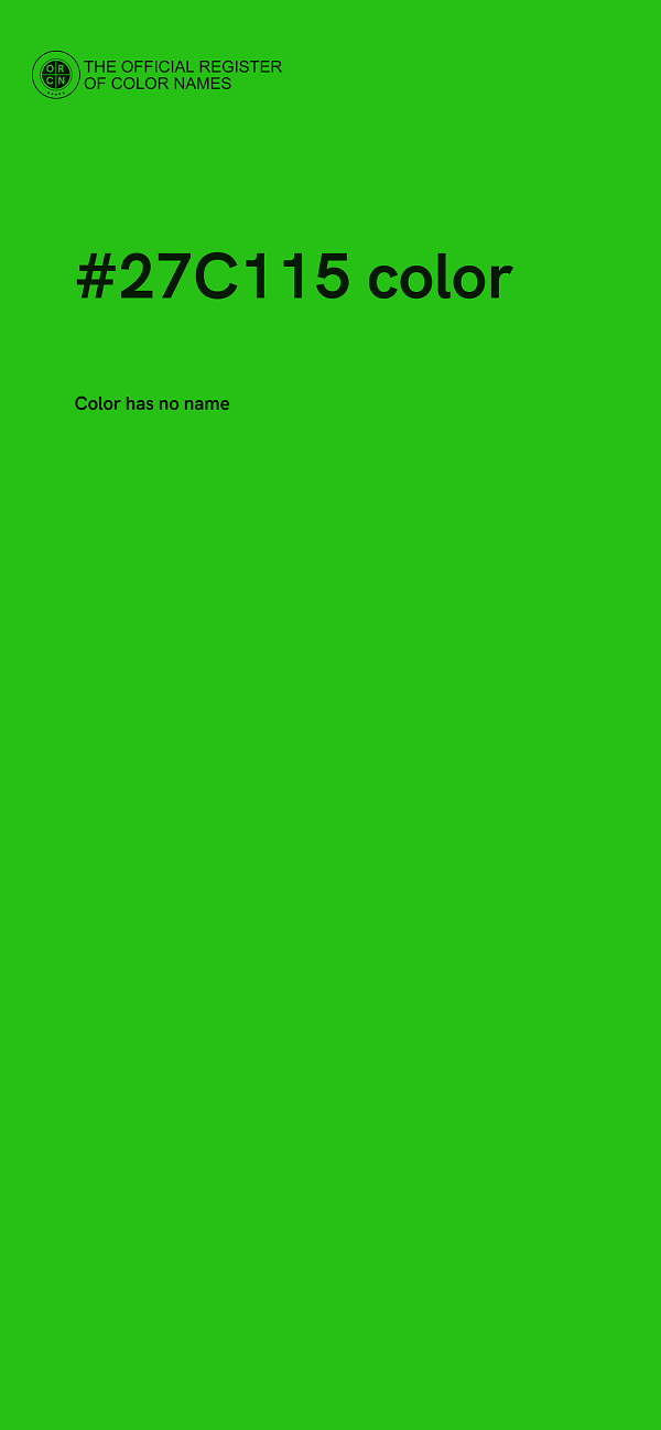 #27C115 color image