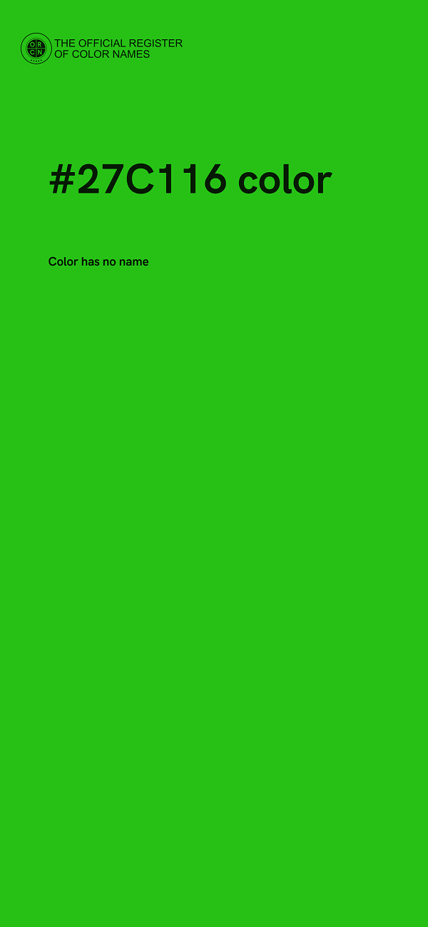 #27C116 color image