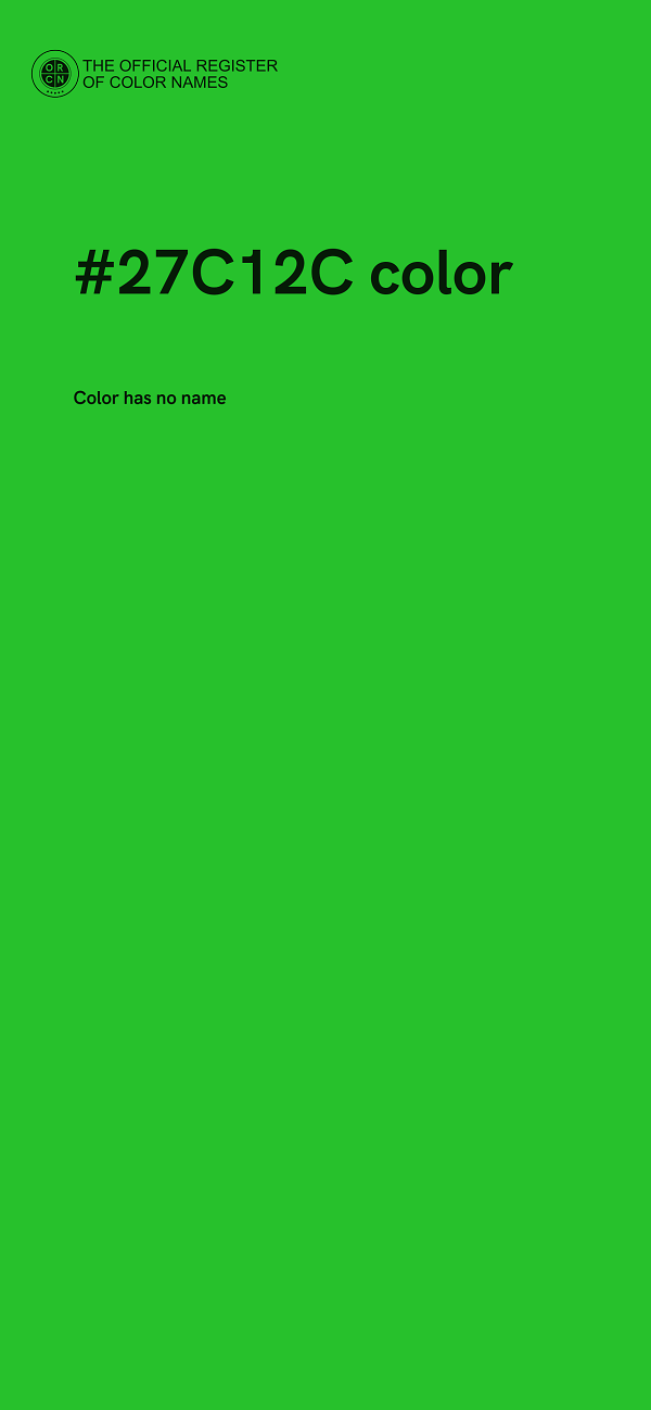 #27C12C color image
