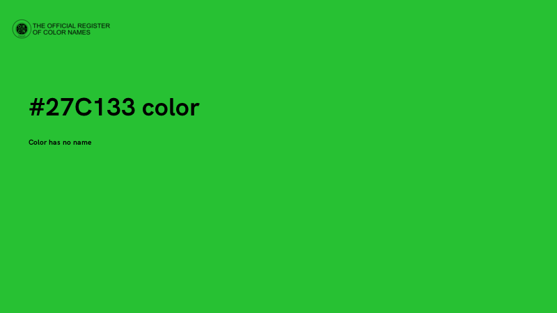 #27C133 color image