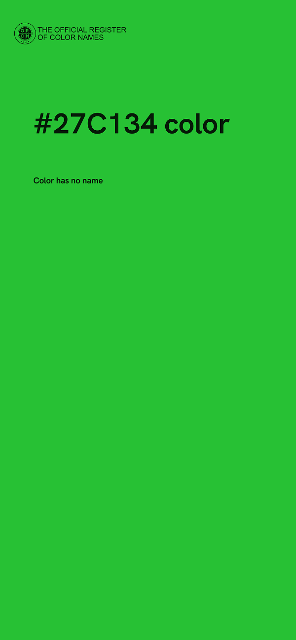 #27C134 color image