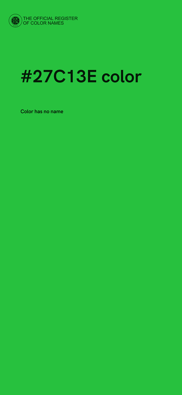 #27C13E color image
