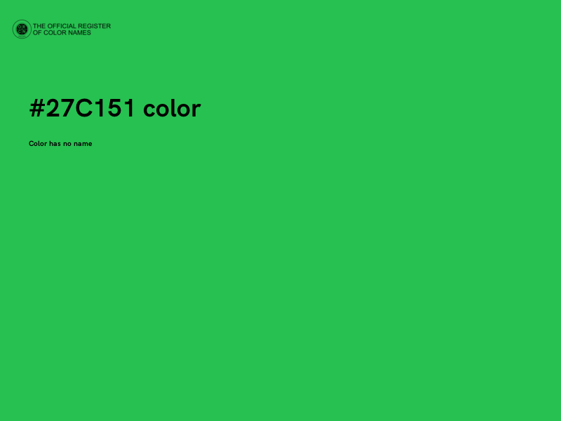#27C151 color image