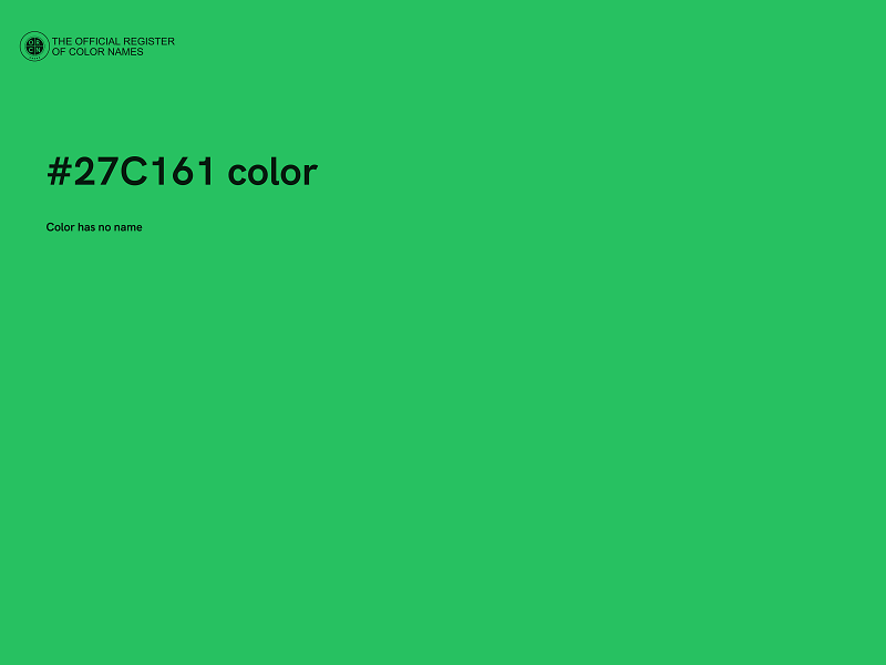 #27C161 color image