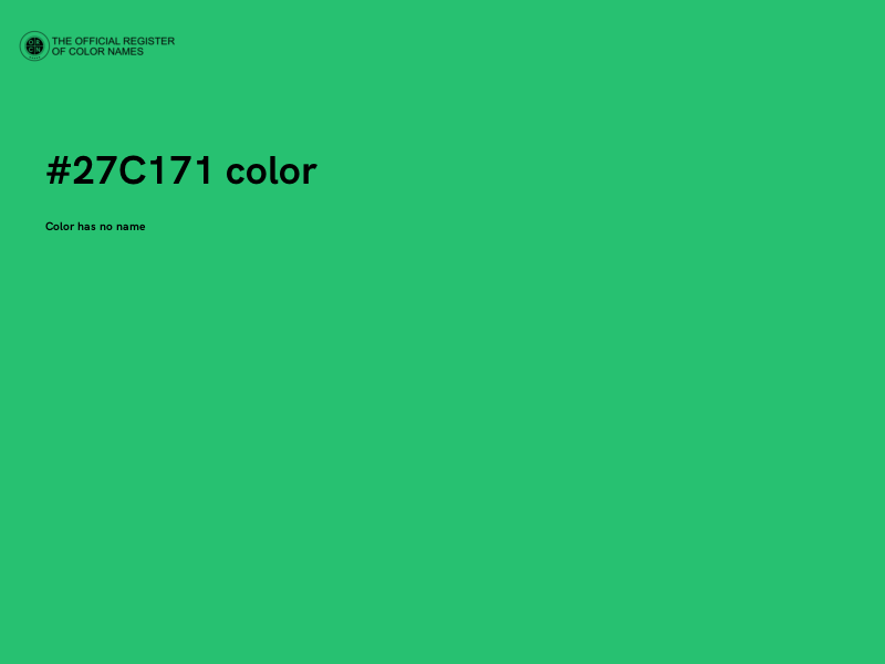 #27C171 color image