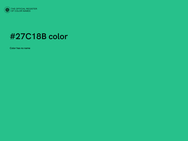 #27C18B color image