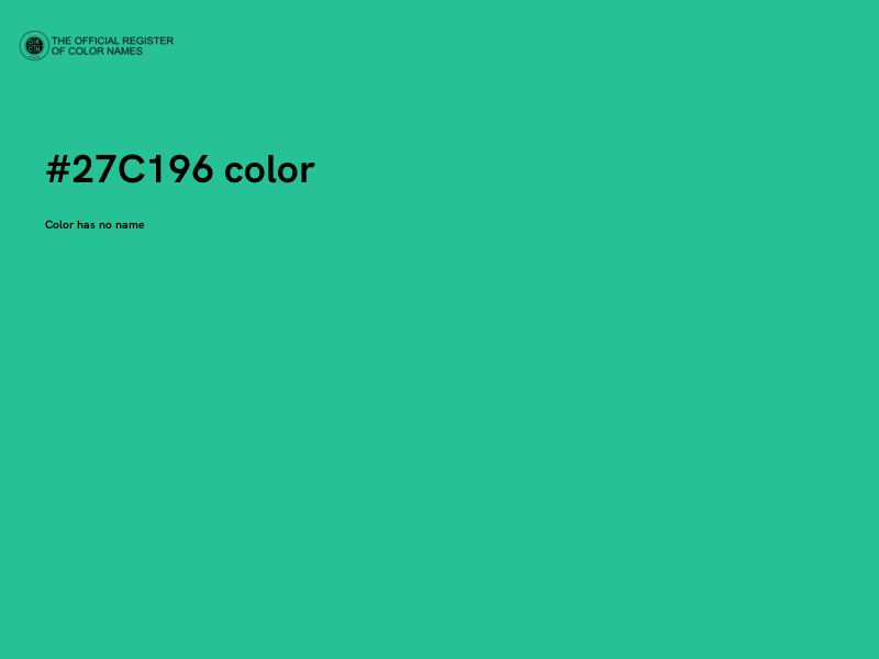 #27C196 color image
