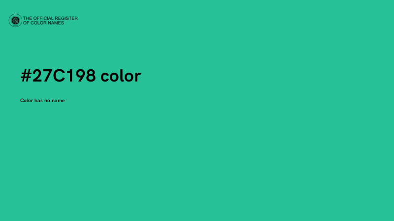 #27C198 color image