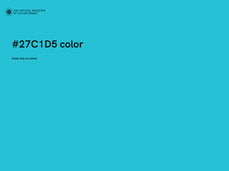 #27C1D5 color image