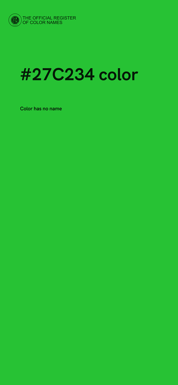 #27C234 color image