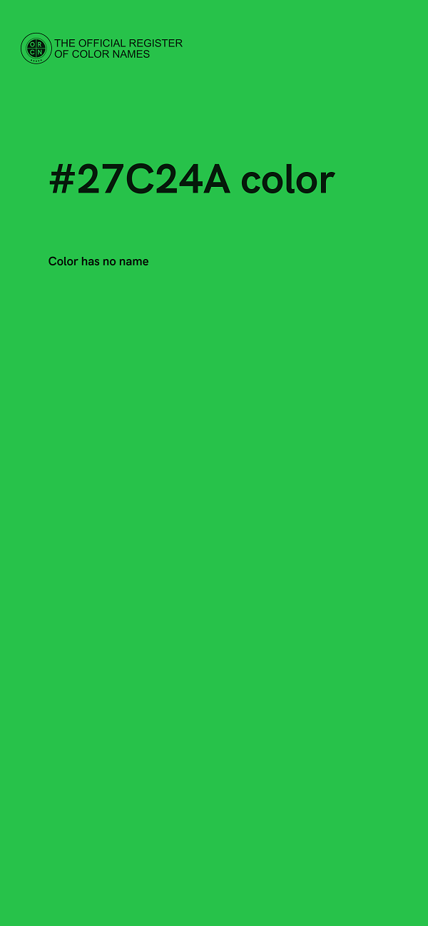 #27C24A color image