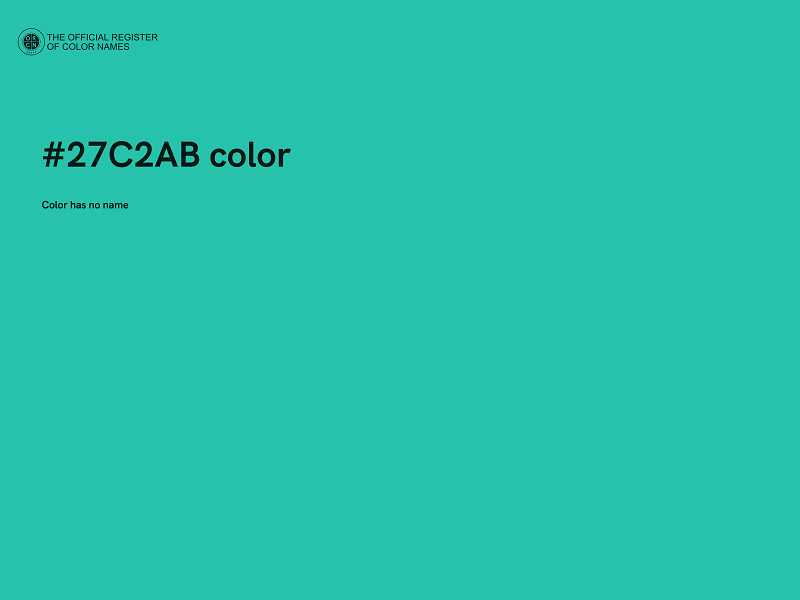 #27C2AB color image