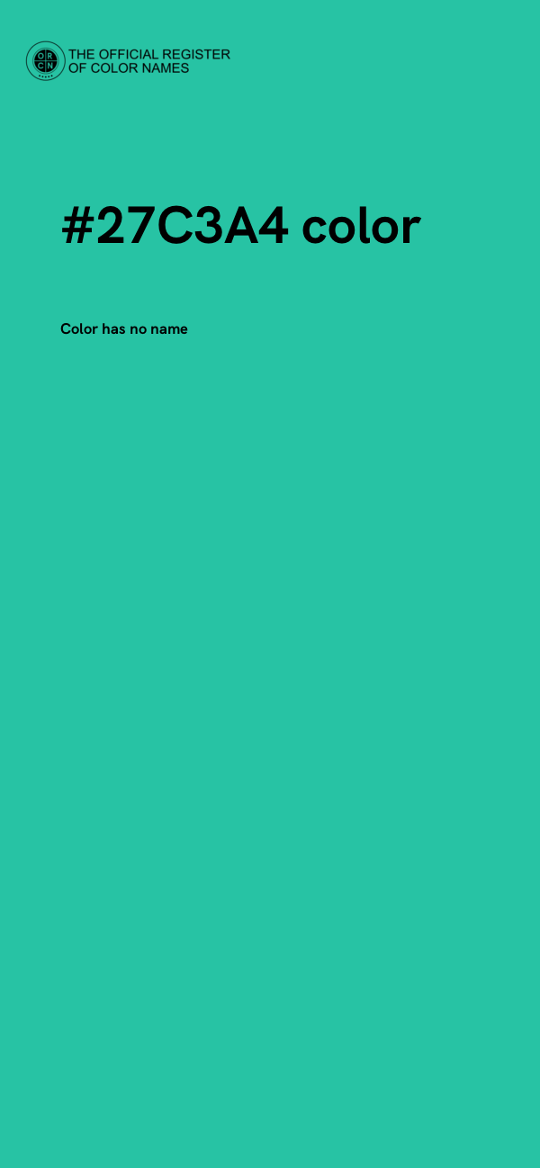 #27C3A4 color image