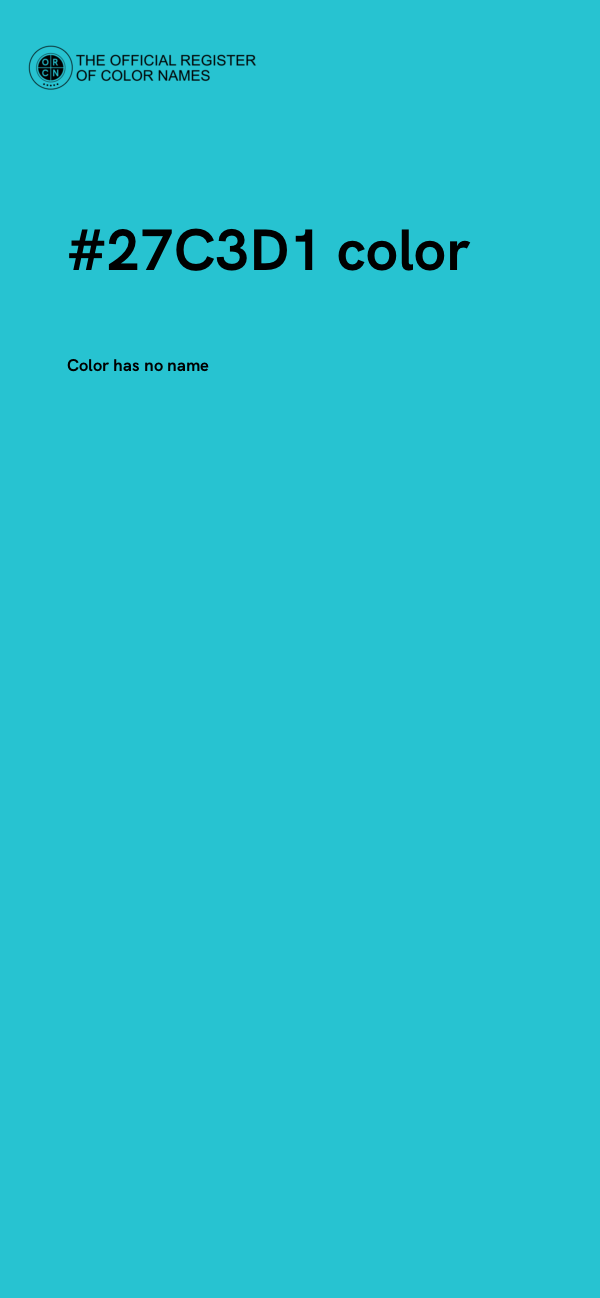 #27C3D1 color image
