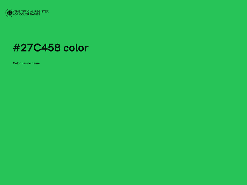 #27C458 color image