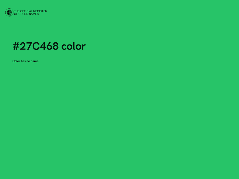 #27C468 color image