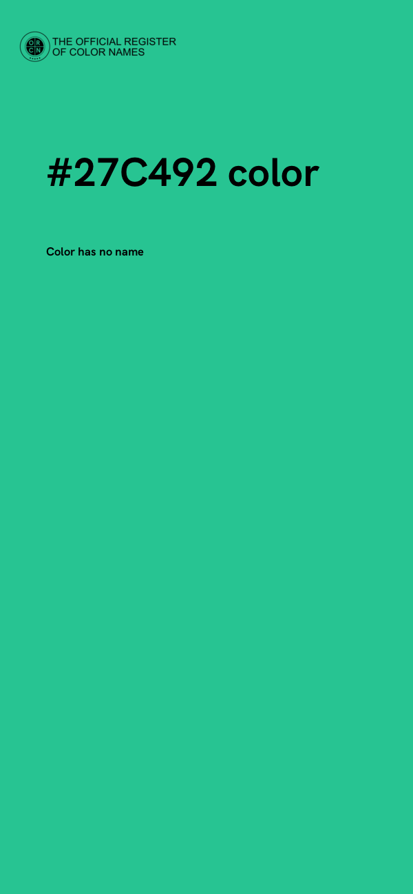 #27C492 color image
