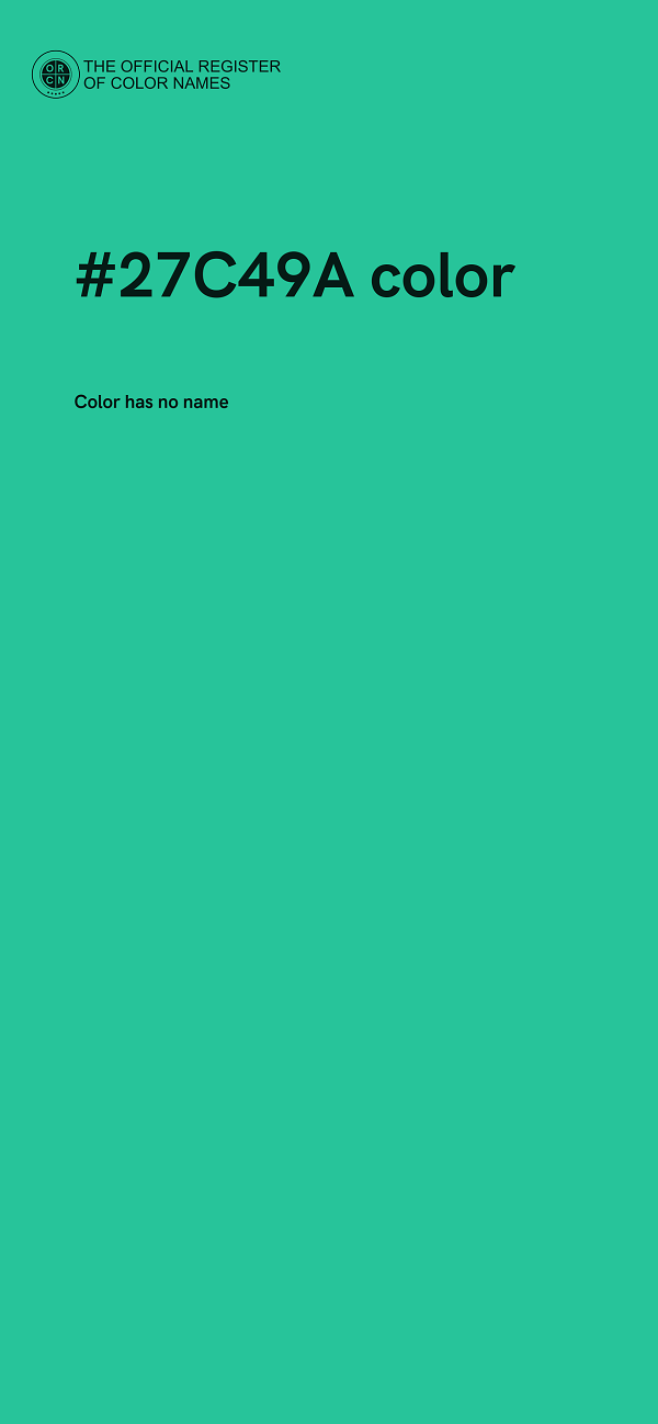 #27C49A color image