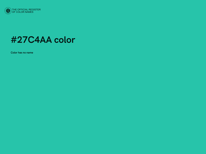 #27C4AA color image