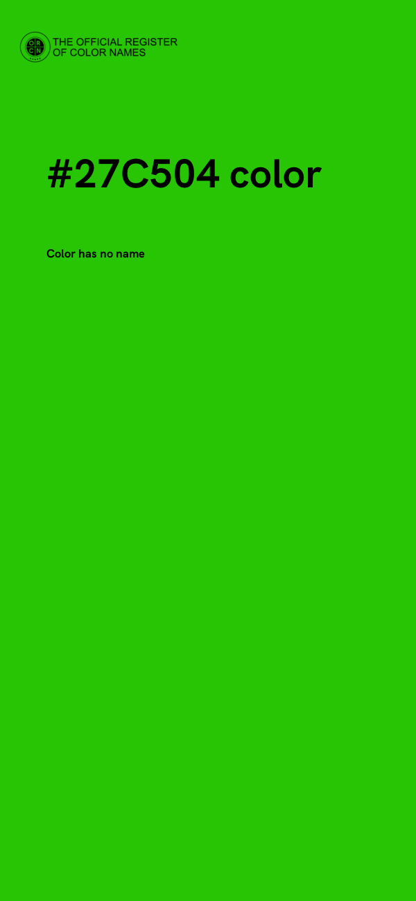 #27C504 color image