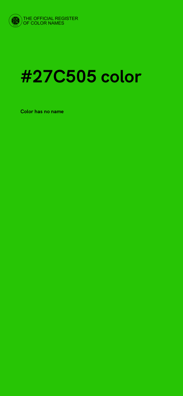 #27C505 color image
