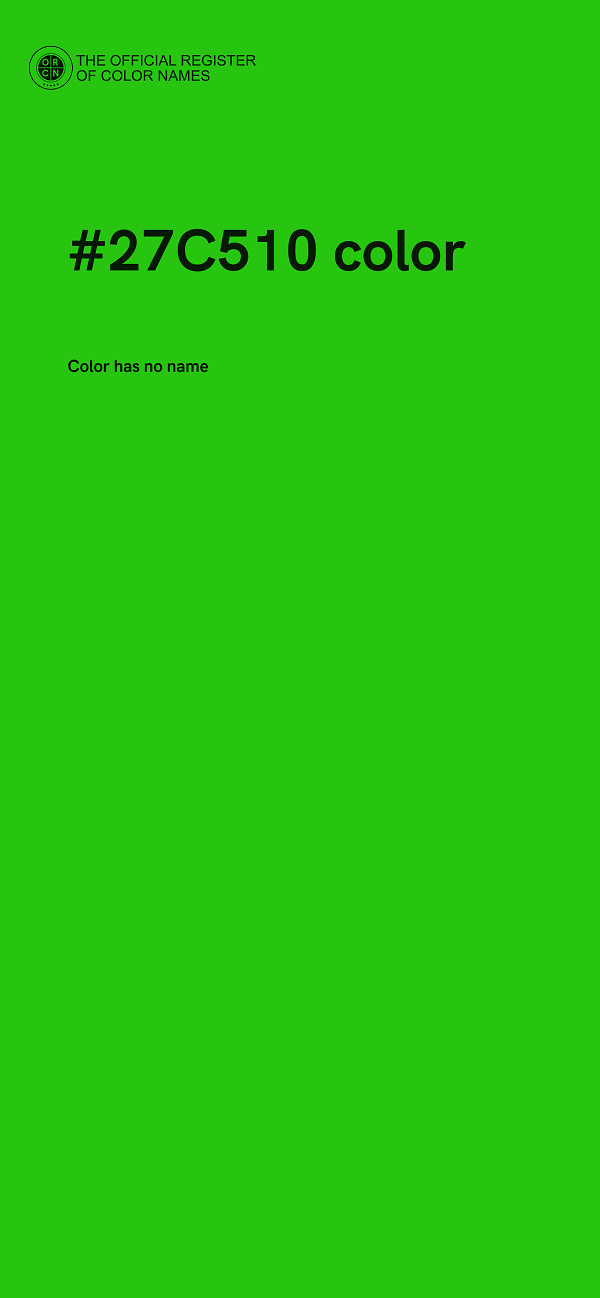 #27C510 color image