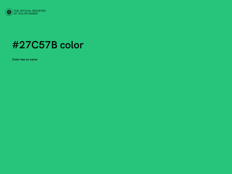 #27C57B color image