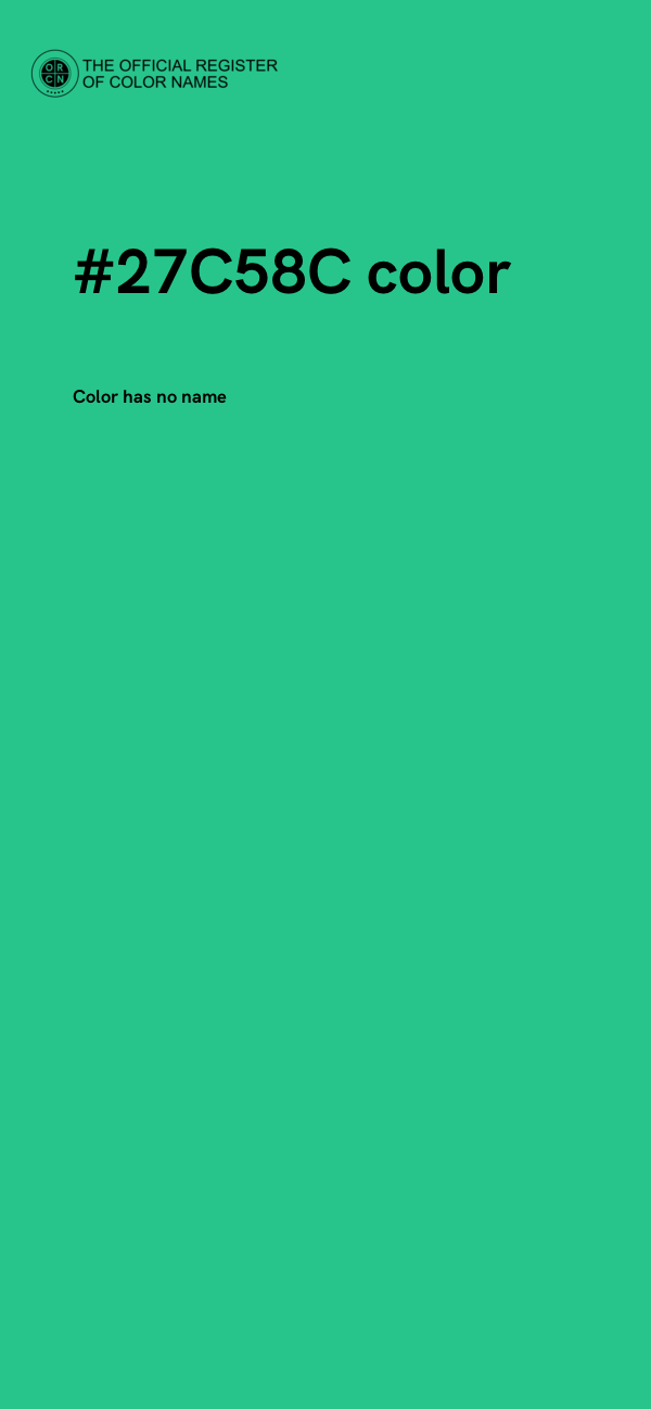 #27C58C color image