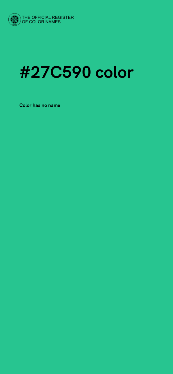 #27C590 color image