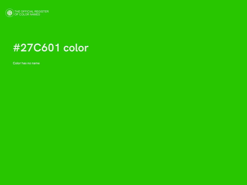 #27C601 color image