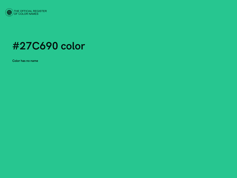 #27C690 color image