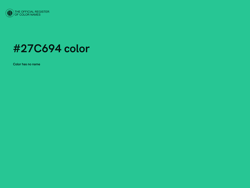 #27C694 color image