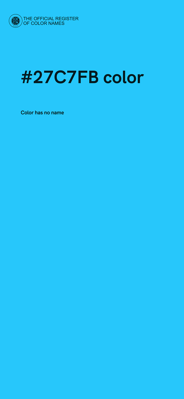#27C7FB color image