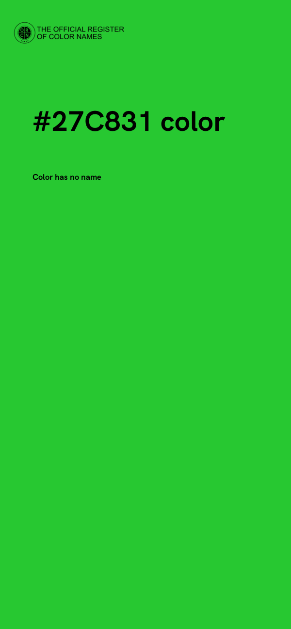 #27C831 color image