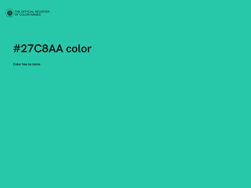 #27C8AA color image