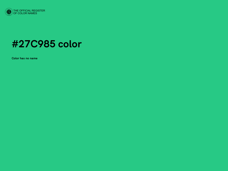 #27C985 color image