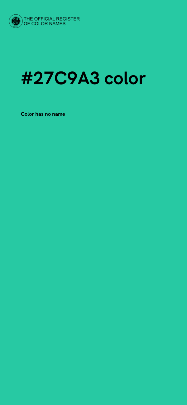 #27C9A3 color image